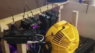 DeWalt 20v Fan Keeping The Mining Rig Cool !!