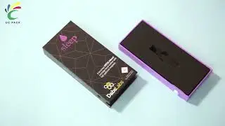 Luxury slide out drawer cardboard child resistant button packaging box