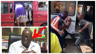 Old Man & Trotro Mate F!ght Over Bus Fare Following Akuffo Addo's Latest Update