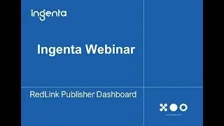 Ingenta Webinar &ndash; RedLink Publisher Dashboard