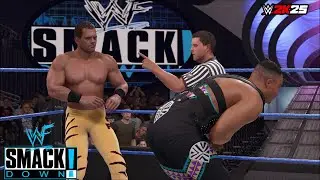 WWE 2K25 - DLO Brown vs Chris Benoit - Smackdown - PS5 Gameplay