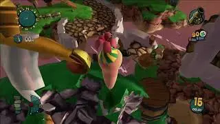 Worms 3D Ultimate Mayhem - Tutorial, campaign, story mode - Walkthrough (no commentary) #16
