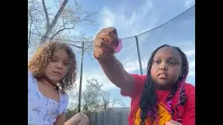 Aria and Marynn opening Disney Crystal surprise balls