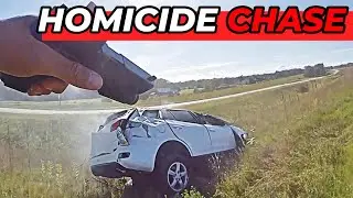 Homicide Suspect Lead Police to Intense Stand-Off | 4 Wild Pursuits Caught on Dashcam