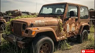ASMR Car Restoration | Full Rebuild of Rusted Jeep Wrangler 1995 from Abandoned to Brand New