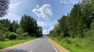 Driving Along An Empty Road | Royalty Free 4K Stock Video Footage