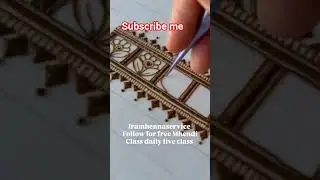 How to create border design #youtubeshorts #youtubefamily #viral #mehandibyiram # #officalvideo