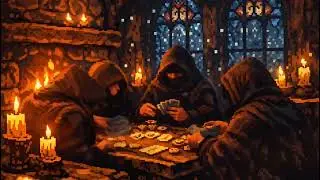 Dark Medieval Tavern Gambling 🎲 Slow Lo-Fi Fantasy Music