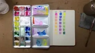 Basic Watercolor With Leach - Gekkoso Paints From Japan