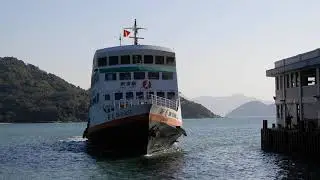 M/V XIN GUANG 新光 (香港船廠三層船) berthing Mui Wo Ferry Pier 靠泊梅窩渡輪碼頭