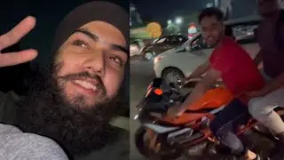 Krn rc200 vs Royal Enfield 350 race on peak. Stake to earn money 😂😂