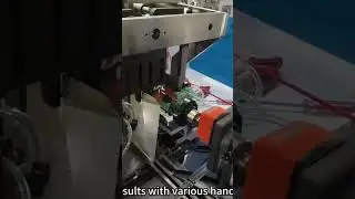 Best machine for paper bag manufacturers, automatic shopper bag handle inserting machine, hot sale