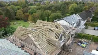 Construction drone footage