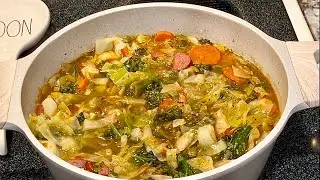 HOW TO MAKE LOADED CABBAGE SOUP | Best Cabbage Soup Recipe - In The Kitchen With Tracie!