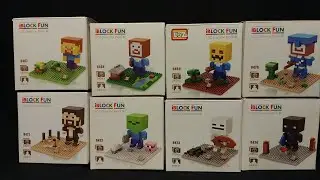 LOZ Minecraft Nanoblock Lego Figure Models Showcase
