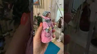 Ёлочная игрушка из ваты. Высота малышки 12,5 см. Ищет 🏠