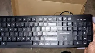 Amazon Basics Wired Keyboard & Mouse