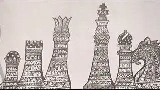 chess piece Mandala art #chess #mandalaart