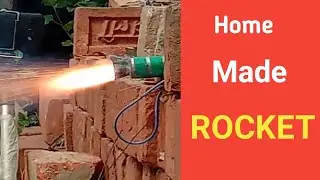 Homemade rocket fuel test|| Potassium nitrate rocket