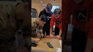 SSG Gregory teaching Future Soldiers about the Bolt Carrier Group. American Warrior Military