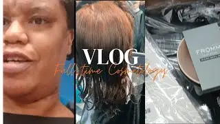 VlogI Full Time Cosmetology Student I1st Week of Cosmetology School 💇🏿‍♀️💅