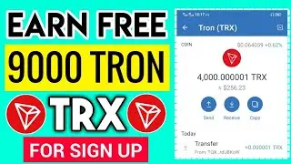 Free New Cloud Mining App 2022 | 9000Trx Free | Trx New Trx Sites Today | New Tron Mining Site