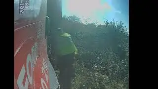 Lorry driver tries to destroy phone moments after fatal crash