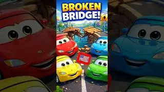 Toy Cars Fix the Broken Bridge 🚗🌉 | Kids Moral Story🇺🇲🇺🇲🇺🇲