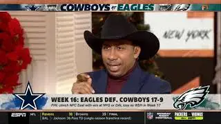 Stephen A. Smith reacts to Cowboys blow chance to win NFC East in 17-9 loss to Eagles