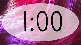 1 minute timer Pink Neon Lights