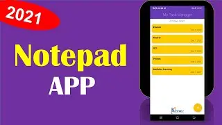Notepad App AIA File For Kodular Dynamic Notepad App 2021
