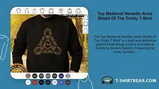 Top Medieval Heraldic Arms Shield Of The Trinity T-Shirt