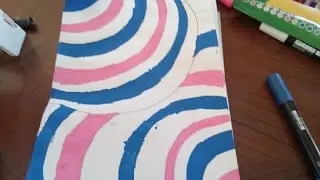 part 3 of drawing a cotton candy illusion