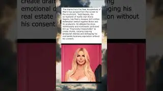 Reality Star&rsquo;s Ex Sues Bravo for Defamation and Misrepresentation