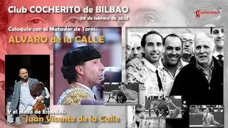 09 de febrero de 2023. Alvaro de la Calle, torero, en el Club Cocherito de Bilbao.