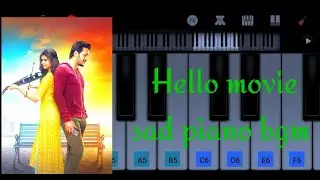 HELLO MOVIE SAD 😭 BGM PIANO 🎹 @HARSHAPIANO #telugu #piano #trending #music #pianotutorial 