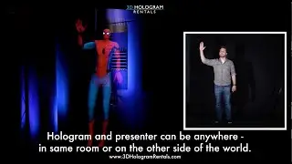 Large Life-Size Stage Interactive Holographic Augmented Reality - Live Event - 3D Hologram Rentals