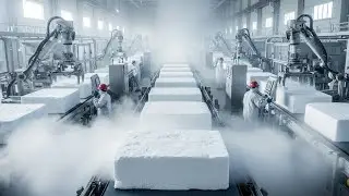 Inside a Dry Ice Production Factory: From CO₂ Gas to Solid Dry Ice (Full Process)