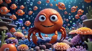 Crab Found a Jellyfish Hat 🦀🎩🪼 | Funny Kids Song | Preschool Learning Rhyme