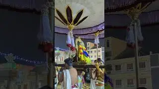 Sri Parthasarathyperumal purappadu contd via kulakkarai to  temple this eve#triplicane
