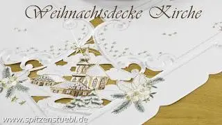 Weihnachtsdecken aus Plauener Spitze Kirche