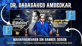 Mahaparinirvan Din Banner Editing Plp File 6 Disember Mahaparinirvan Din Banner Editing 2k25 