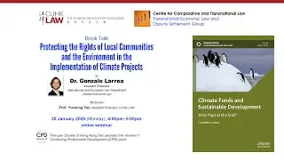 CCTL Book talk &ndash; 'Climate Funds and Sustainable Development. Who Pays in the End?'