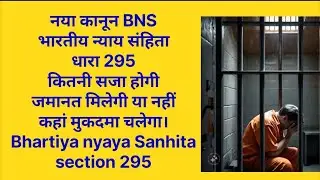 Bhartiya nyaay Sanhita ki dhara 295 kya hai ? what is section 295 BNS ? BNS 295 in Hindi. #law
