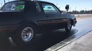Tom Robison 7.84 at 175 mph Muncie Dragway 9-28-18 Buick Grand National Promod V6