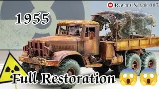 Perfect Restoration 🫣😱 A Rusty Chernobyl s Truck 🚛 Old Soviet Kraz🚨 #trending #viral #automobile 