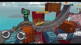 Stunt Car Extreme 🚗🚘 Trains - GooglePlay #StuntCarExtreme 🚕Impossible Sport Car Driving 🚩 GamePlay