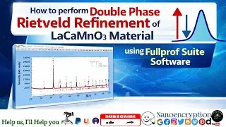 How to perform double phase Rietveld Refinement of LaCaMnO3 Material using Fullprof Suite Software 