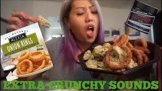 ALEXIS ONION RINGS/CRISY AVOCADO&PURP DYE|MUKBANG|DYEHAIR|LALALOVES
