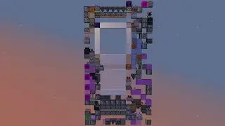 Smallest 5x5 Glass Piston Door (312 Blocks)